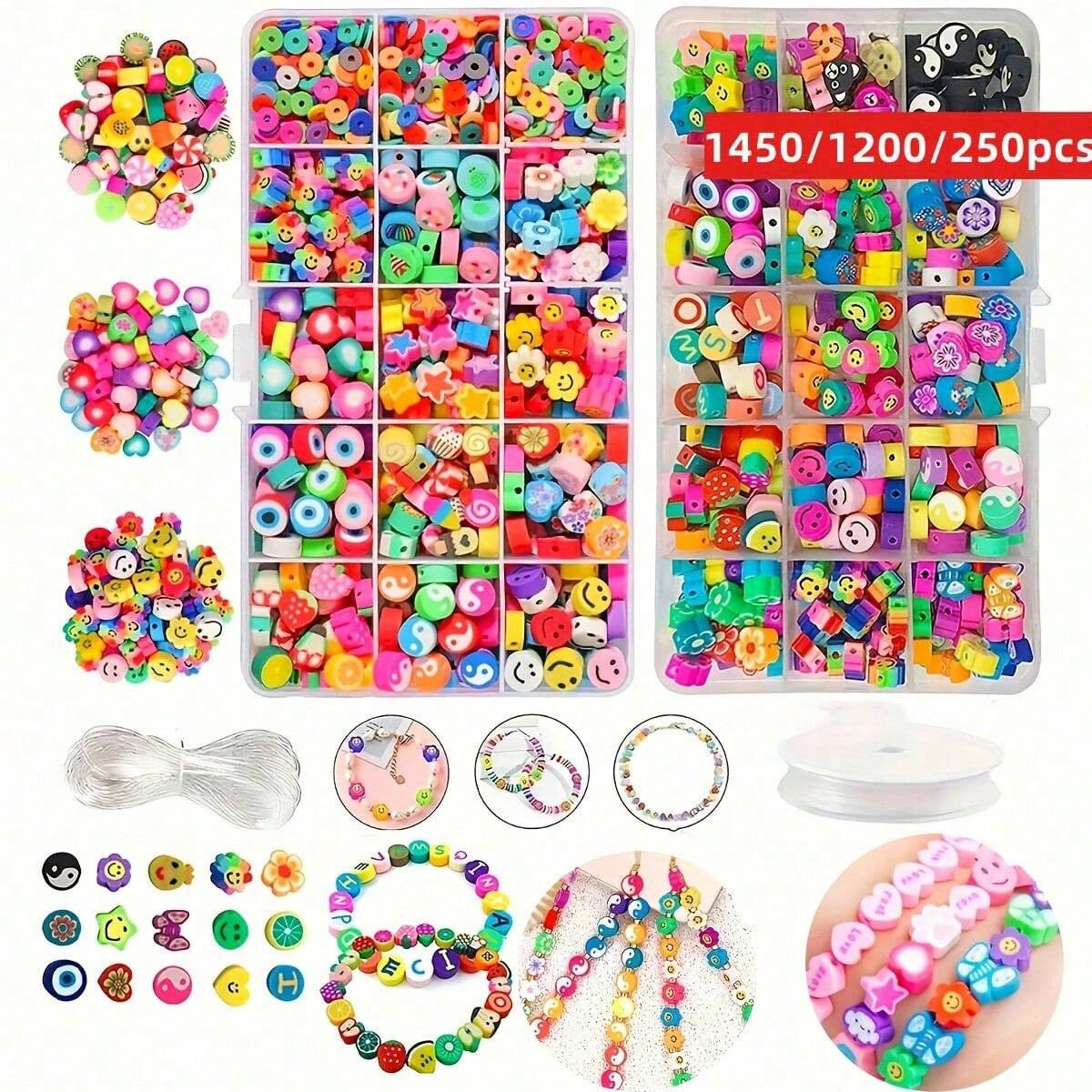 Bead Organizer Tray - Набор из 1450/1200/250 бусин из полимерной