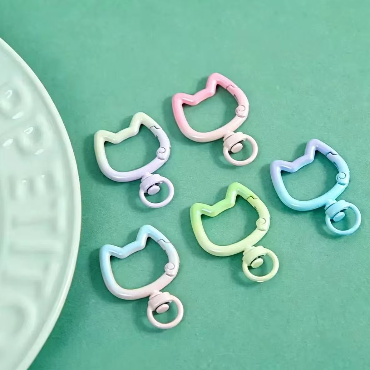 Jewelry Making Essentials - 5-10 шт. градиентных милых карабинов-застежек в