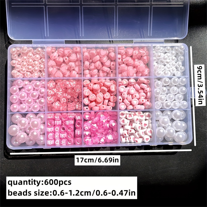 Коробка с розовым алфавитом из – обзор и цена Bead Organizer Tray