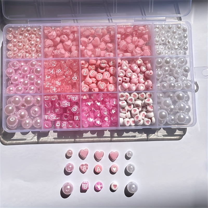 Коробка с розовым алфавитом из – обзор и цена Bead Organizer Tray