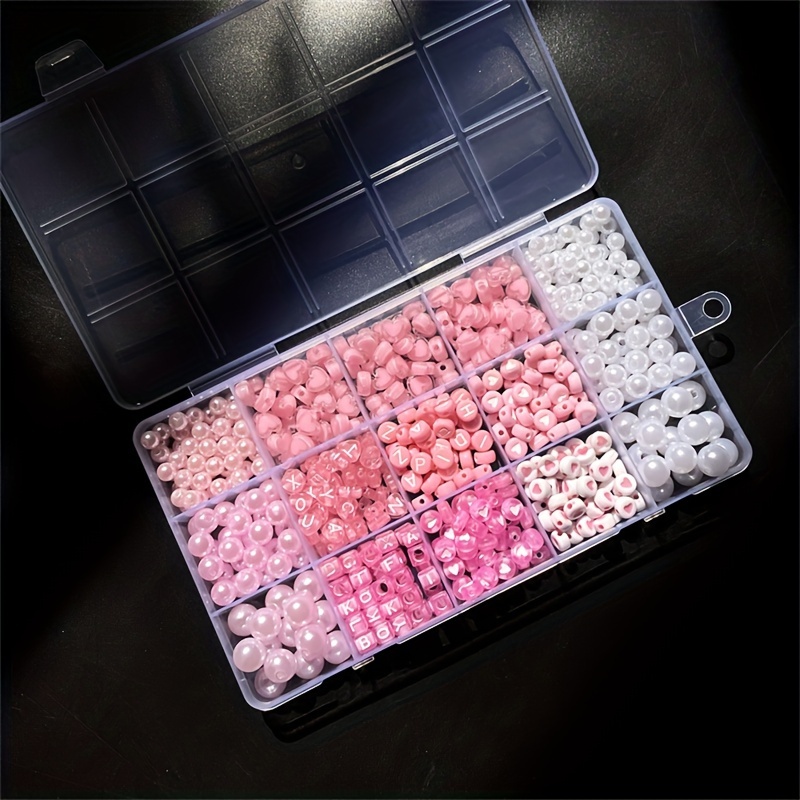 Коробка с розовым алфавитом из – обзор и цена Bead Organizer Tray