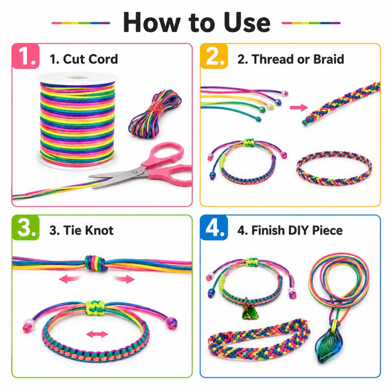Нейлоновый шнур с цветным град – обзор и цена Jewelry Making Using Beads