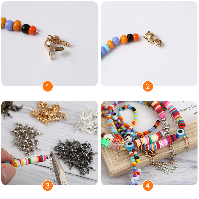 200 шт./лот, 4×8 мм, концевые  – обзор и цена Jewelry Making Using Beads